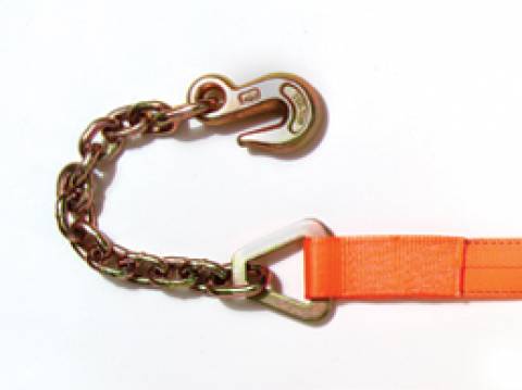 Winch Strap With Chain Anchor
