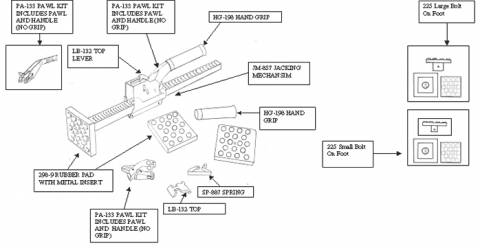 Jack Bar Replacement Parts